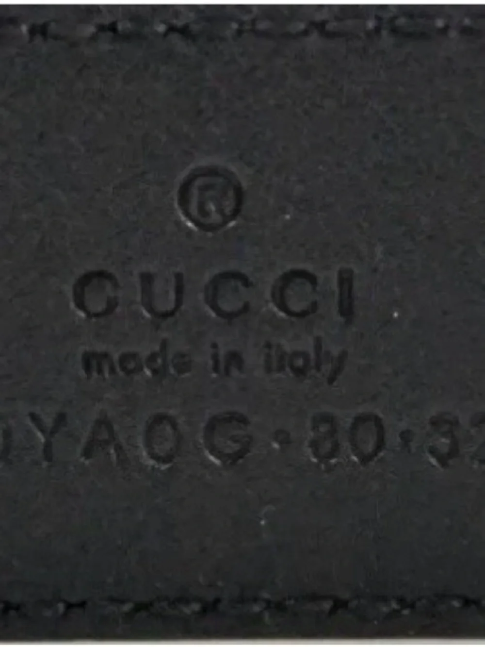 Gucci Men Marmont Leather Belt With Shiny Buckle, Black Size 80CM 100% Authentic